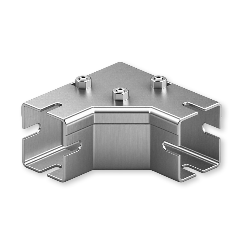 Chemin de câbles horizontal 90 ° coude